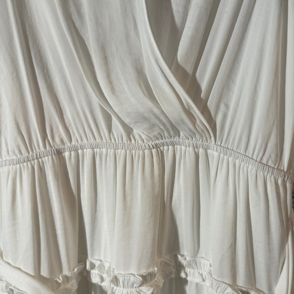 NAKED ZEBRA Elegant white Wrap Dress - Picture 3 of 5